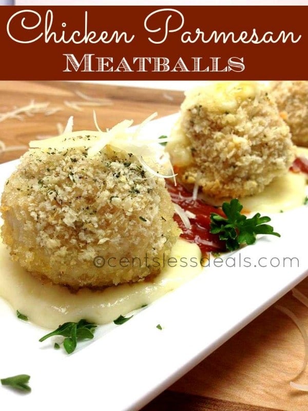 Chicken Parmesan Meatballs recipe