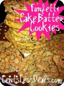 funfetti cake batter cookie recipe!