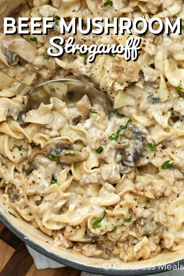 Creamy Beef Mushroom Stroganoff recipe - The Shortcut Kitchen