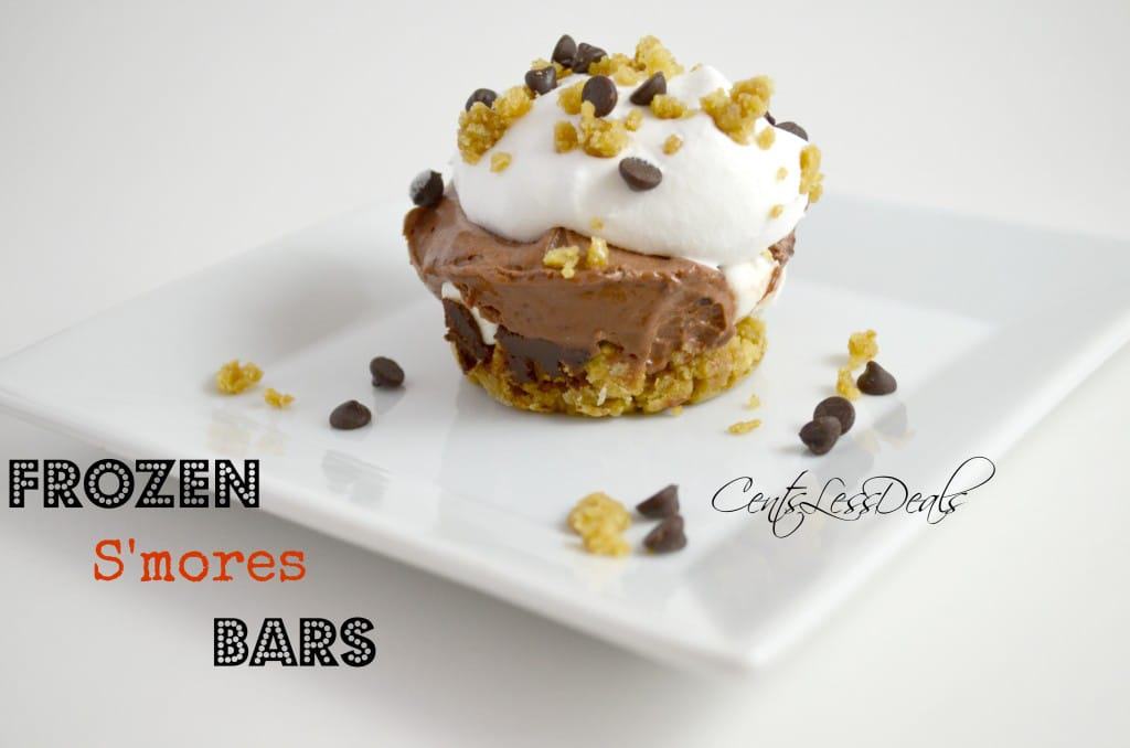 Frozen S'mores bars recipe CentsLess Meals