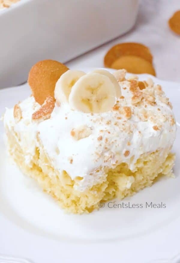 Banana Pudding Poke Cake The Shortcut Kitchen