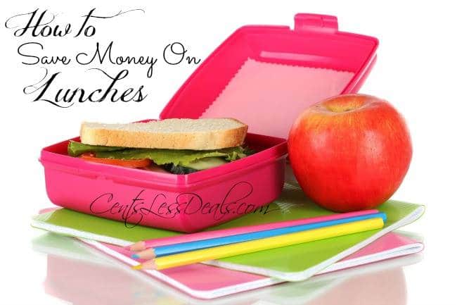Sandwich and apple with a notebook and pencil crayons with a title