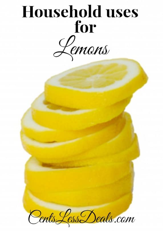 slices of lemons for household uses for Lemons with a title