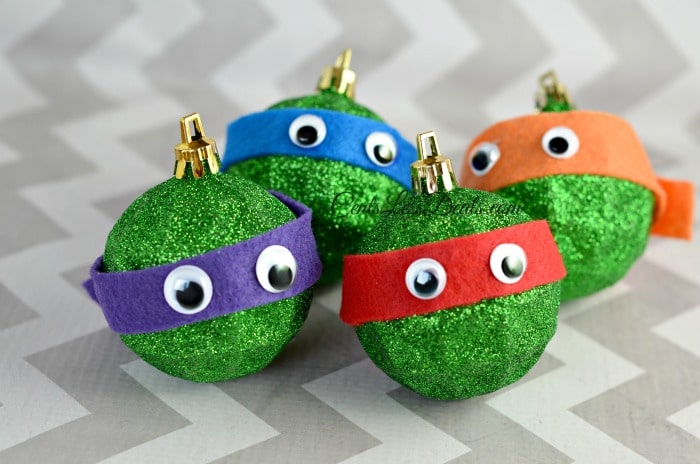 DIY Ninja Turtle Ornaments - The Crafting Chicks