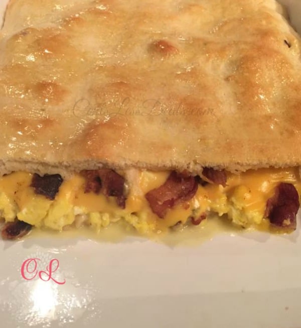 bacon egg and cheese crescent bake