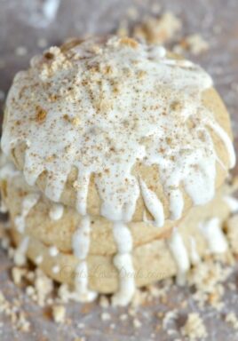 Apple cider muffin cookies with icing