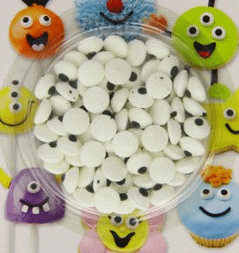 Wilton eyeballs for Halloween treats