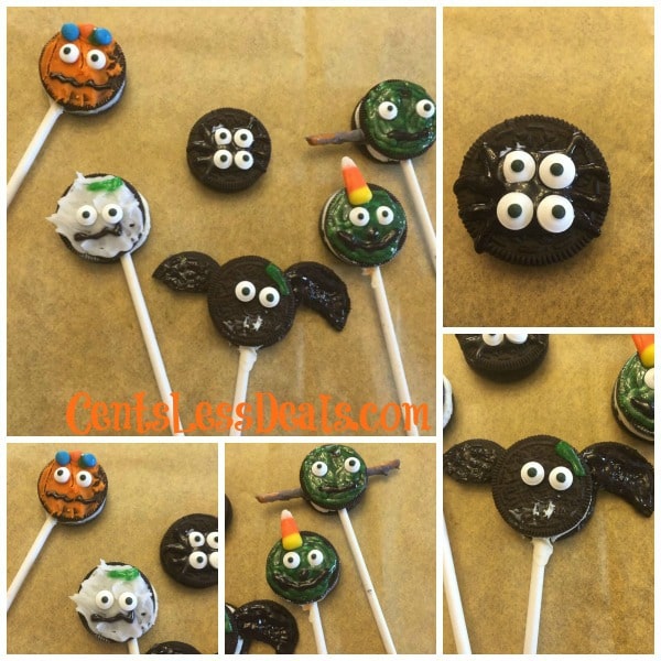 Monster pops on parchment paper