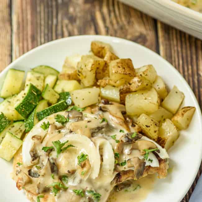 Pork Chops With Mushroom Gravy Juicy The Shortcut Kitchen