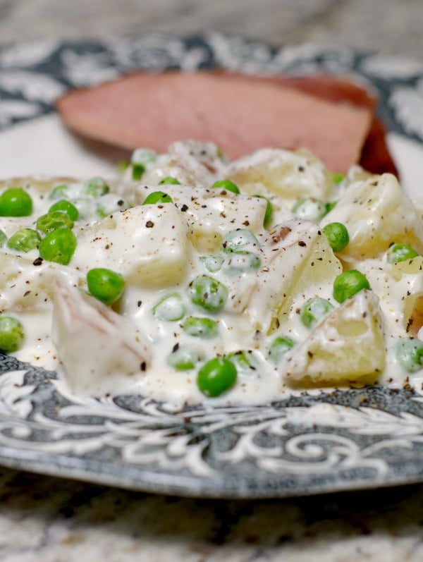 Creamy Potatoes and peas recipe - CentsLess Meals