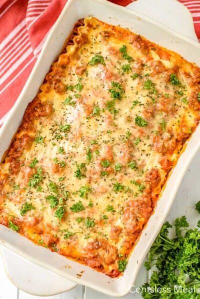 Cream Cheese Lasagna recipe - The Shortcut Kitchen