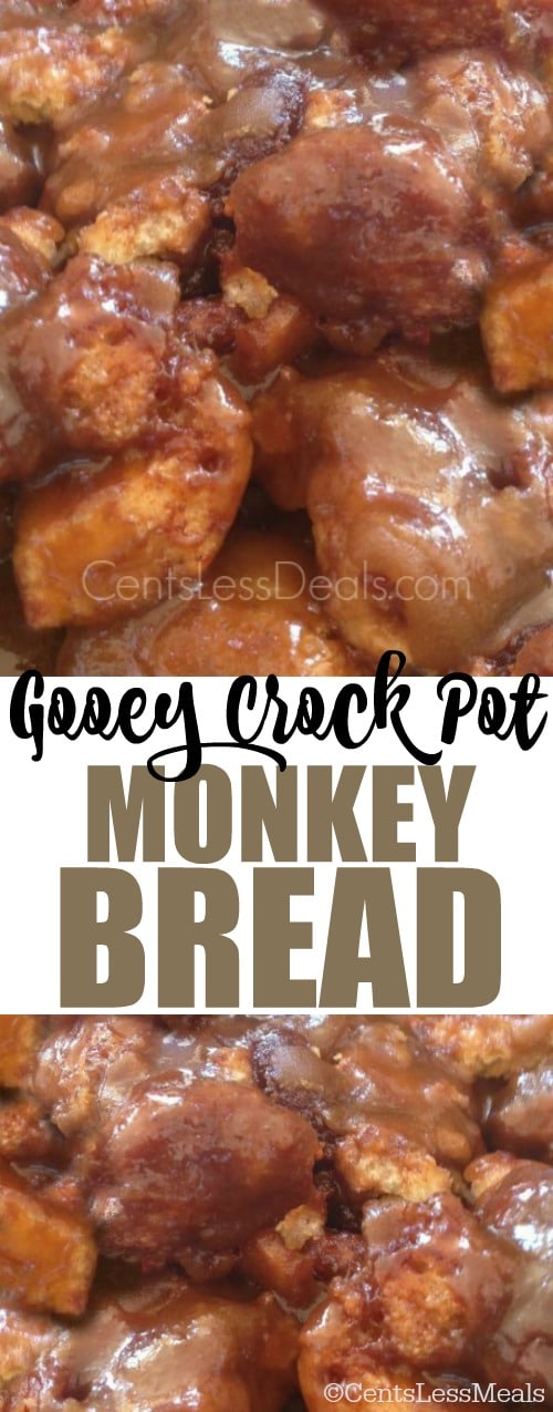 Gooey Crock Pot Monkey Bread CentsLess Meals