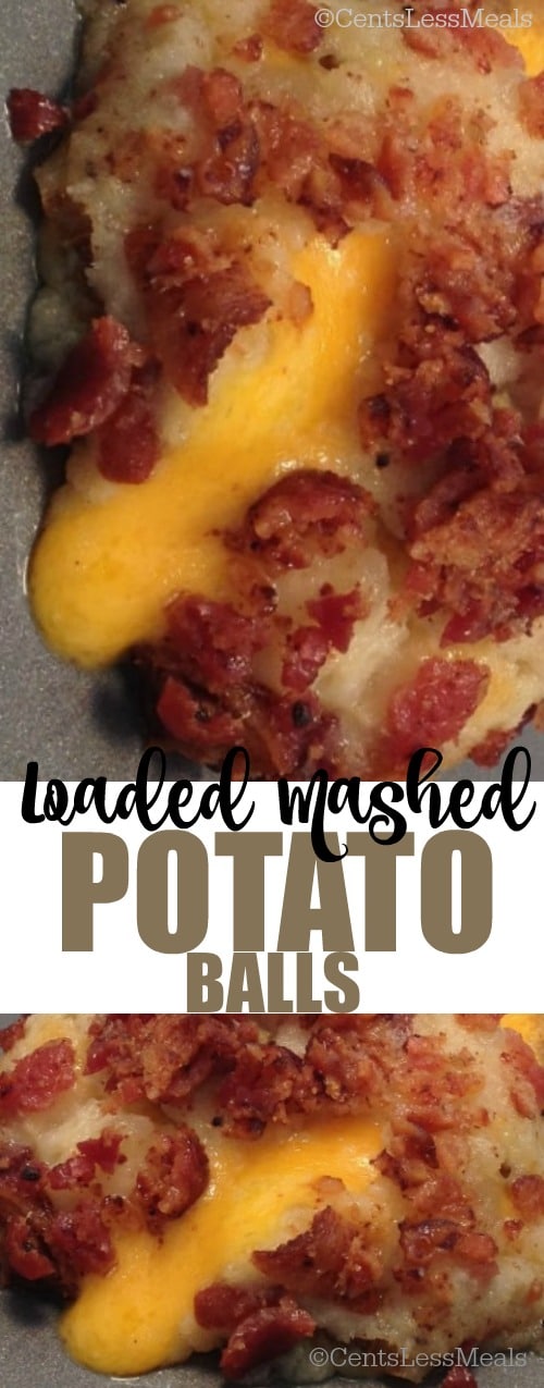 Loaded Mashed Potato Balls with Bacon Bits recipe
