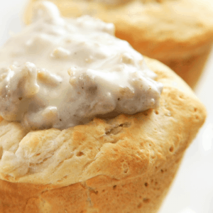 Biscuits and Gravy Cups - The Shortcut Kitchen