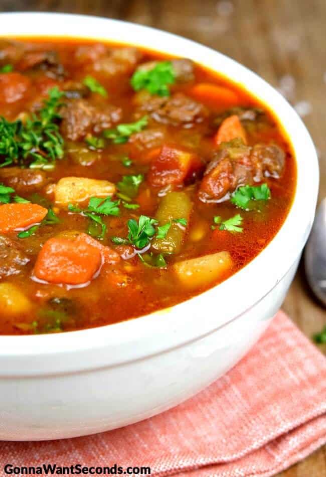 Beef and Tomato Macaroni Soup - The Shortcut Kitchen