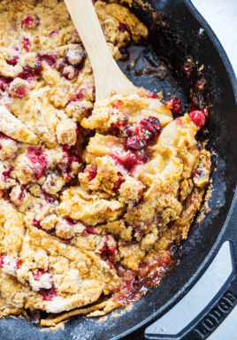 Made with apples, fresh cranberries and the most incredible streusel topping, this Apple-Cranberry Crisp makes the perfect comfort food for the holidays.