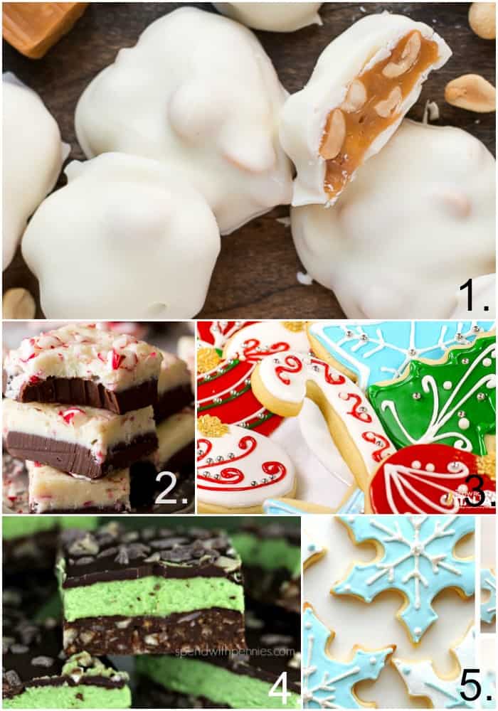 Pictures of different Christmas baking