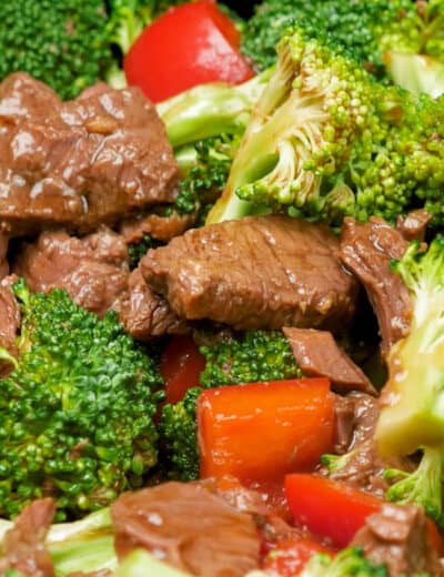 Slow cooker beef and broccoli