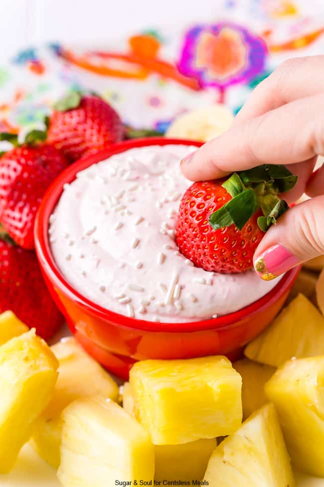 Strawberry Fruit Dip  CentsLess Meals