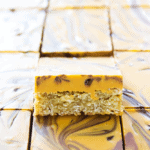 Squares of butterscotch bars