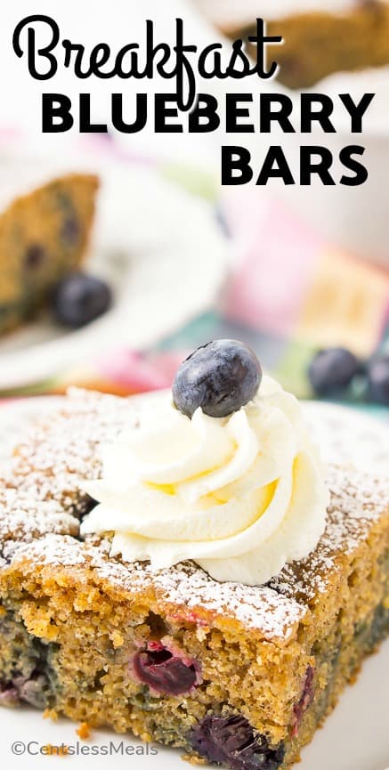 Overnight Breakfast Blueberry Cake is a moist cake made with blueberries and spices which makes this recipe a crowd-pleaser! And night-before prep makes for easy mornings. #centslessmeals #overnight recipe #easyrecipe #blueberryreceipe #simplecake #healthybreakfast