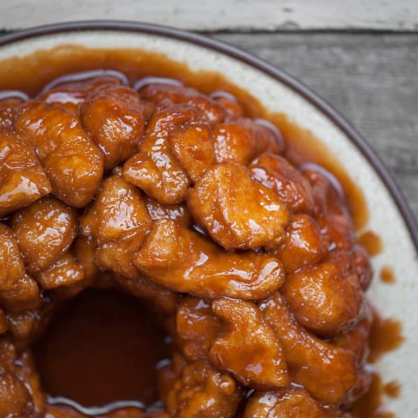 Granny's monkey bread on a plate