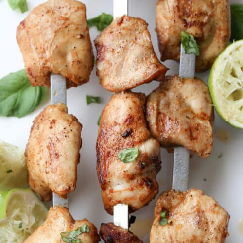 Lime Grilled Chicken Kabobs {Easy Make Ahead Meal} The Shortcut Kitchen