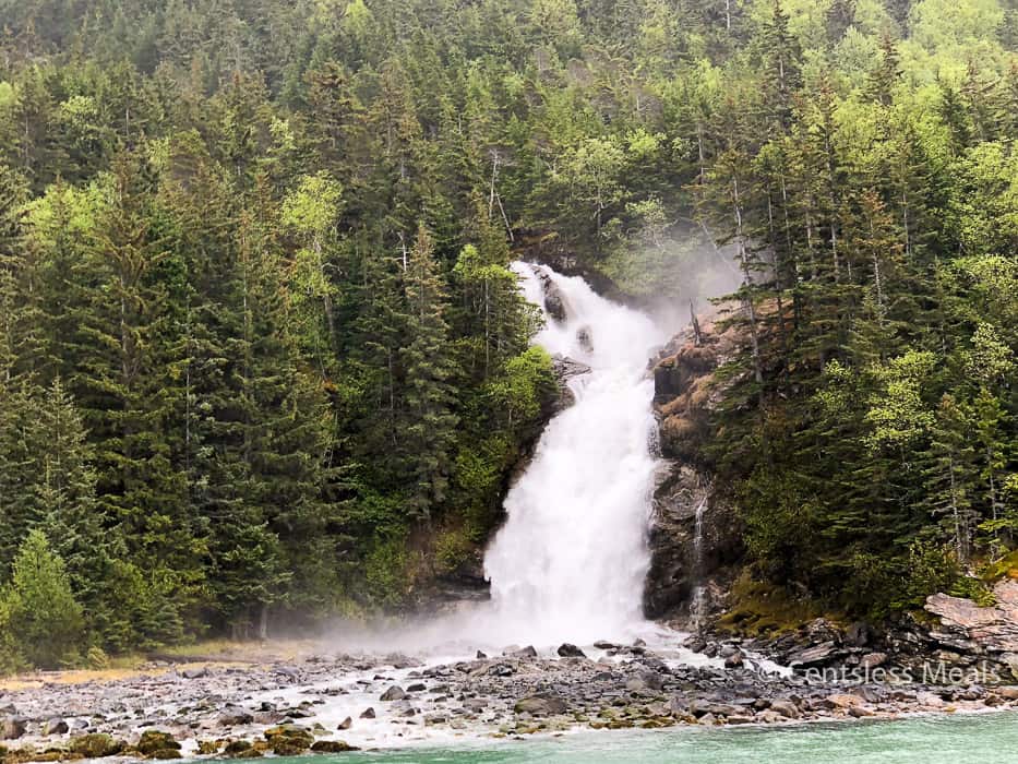 Alaskan waterfall