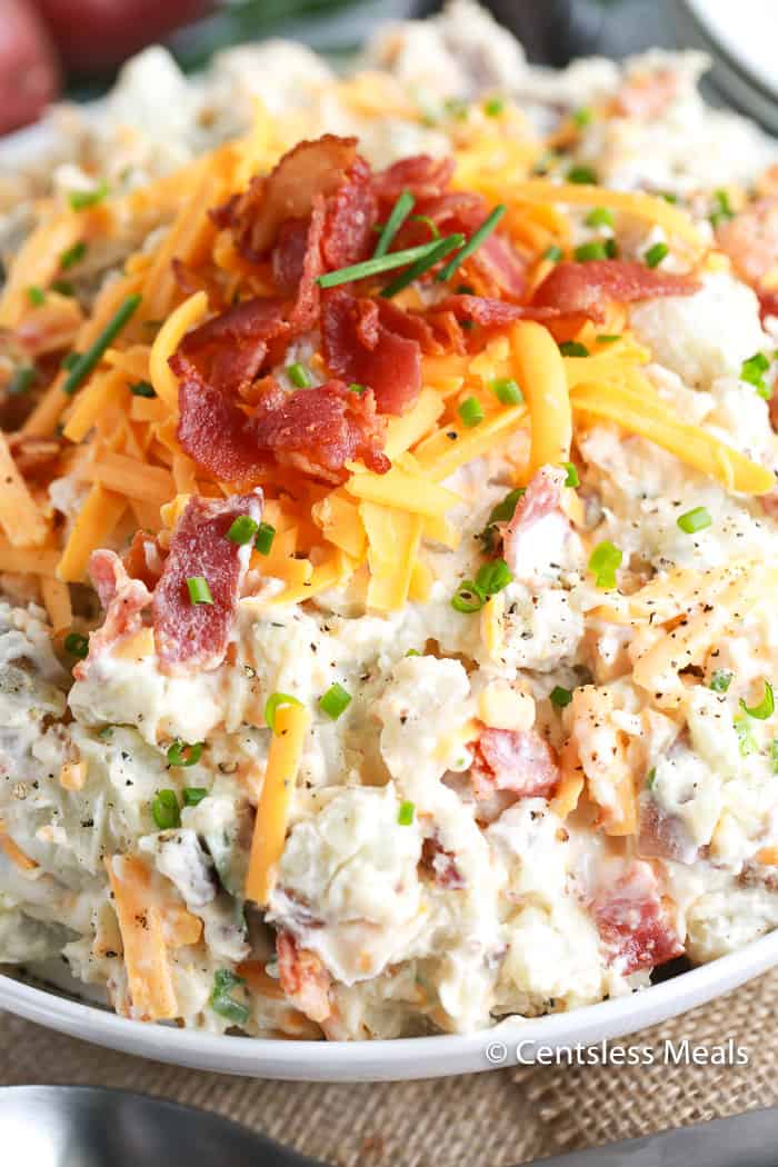 Loaded Baked Potato Salad recipe - CentsLess Meals