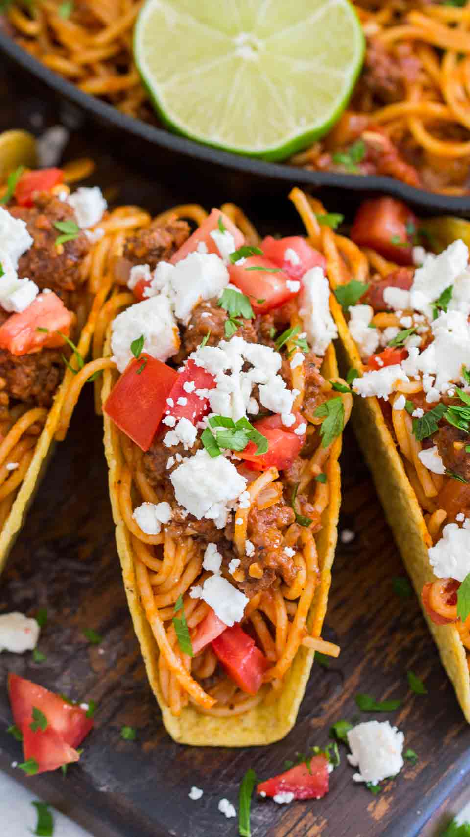 Spaghetti Tacos Recipe The Shortcut Kitchen