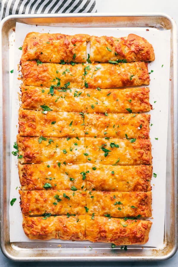 Easy Cheesy Breadsticks Recipe Centsless Meals
