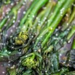 Chinese Broccoli with sesame seeds and sauce