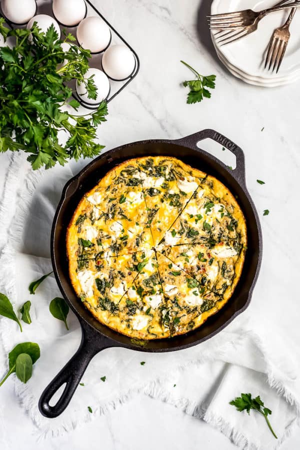 Spinach Frittata The Shortcut Kitchen