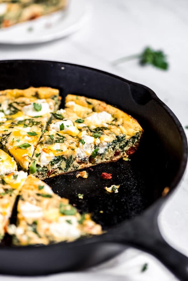 Spinach Frittata - The Shortcut Kitchen