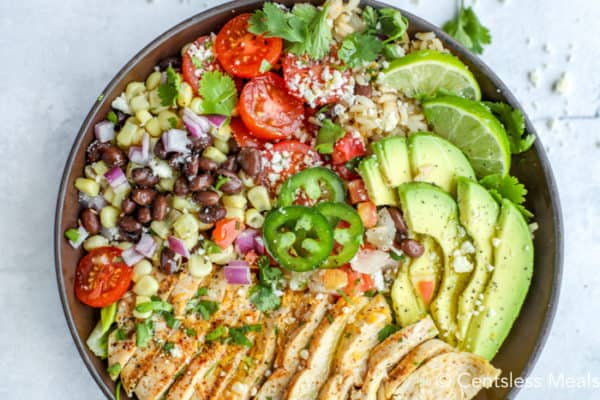 Chicken Burrito Bowl - The Shortcut Kitchen