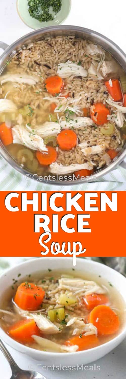 Easy Chicken Rice Soup {Quick & Easy} - CentsLess Meals