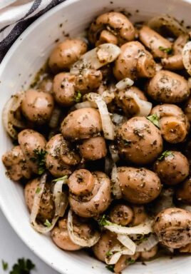 Easy Marinated Mushrooms Perfect Appetizer Centsless Meals