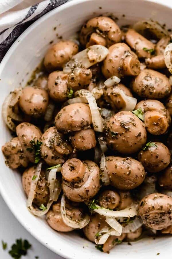 Easy Marinated Mushrooms Perfect Appetizer Centsless Meals