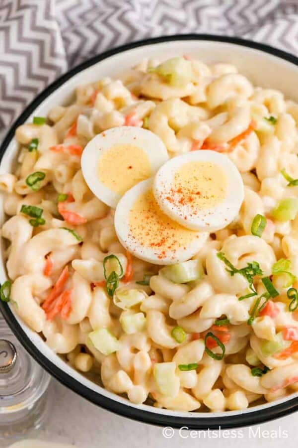 Macaroni Salad with Egg {Perfect for Potlucks} The Shortcut Kitchen