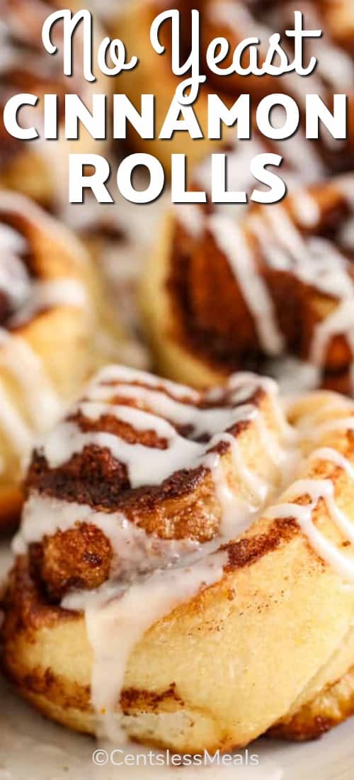 No Yeast Cinnamon Rolls {made with pizza dough!} - The Shortcut Kitchen