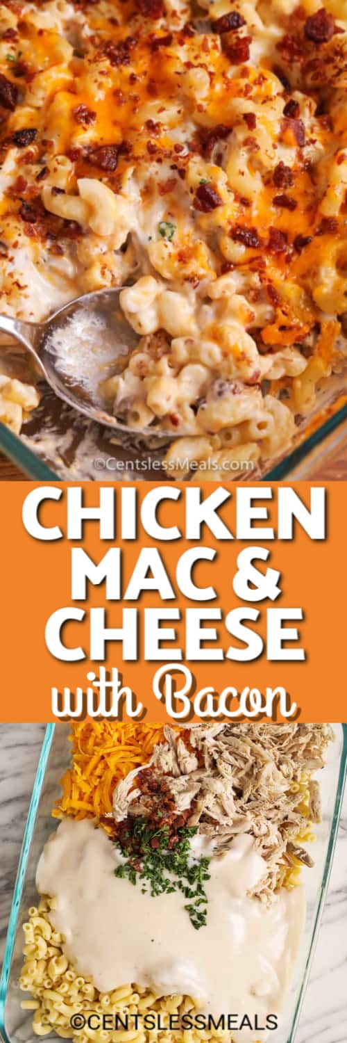 Chicken Mac 'n Cheese with Bacon recipe image