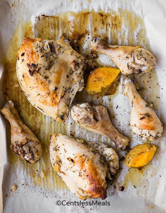 Oven Baked Rosemary Chicken pieces