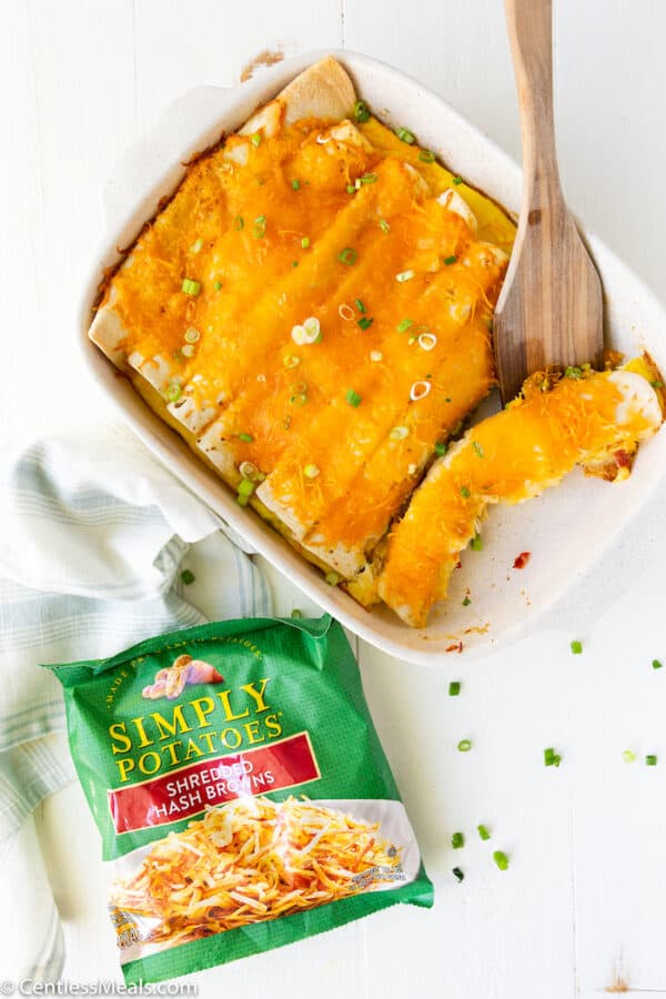 Breakfast Enchilada Casserole {So Easy To Make!} The Shortcut Kitchen