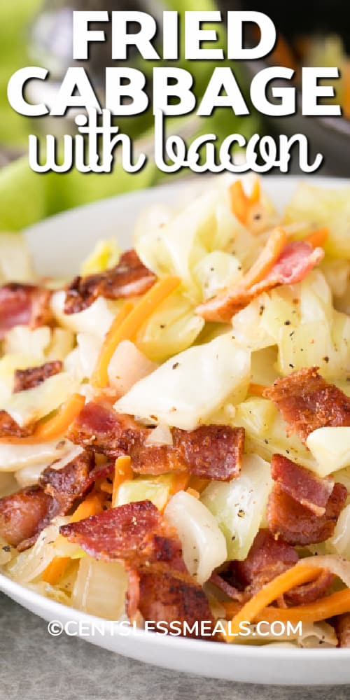 Fried Cabbage with Bacon {A Wholesome Side Dish!} - The Shortcut Kitchen