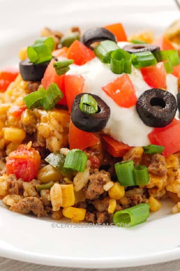 Easy Taco Casserole (Perfect Weeknight Dinner) - The Shortcut Kitchen