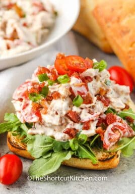 BLT Chicken Salad on bread