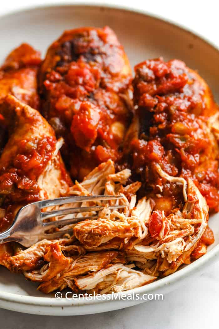 Crockpot Chicken Tacos Recipe (3 Ingredient Entree!) - The Shortcut Kitchen
