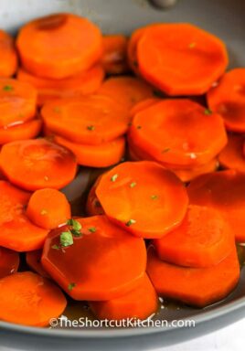 close up of Brown Sugar Carrots