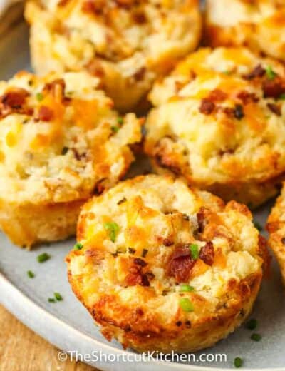 plated Loaded Mashed Potato Cups