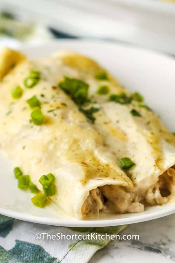 Sour Cream Chicken Enchiladas (Easy Dinner Idea!) The Shortcut Kitchen